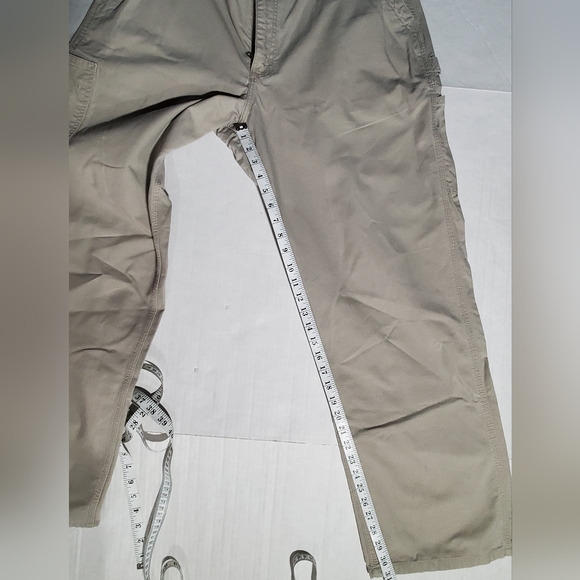 CARHARTT BEIGE TAN DUNGAREE FIT DENIM CASUAL RELAXED PANTS TROUSER - Picture 4 of 4